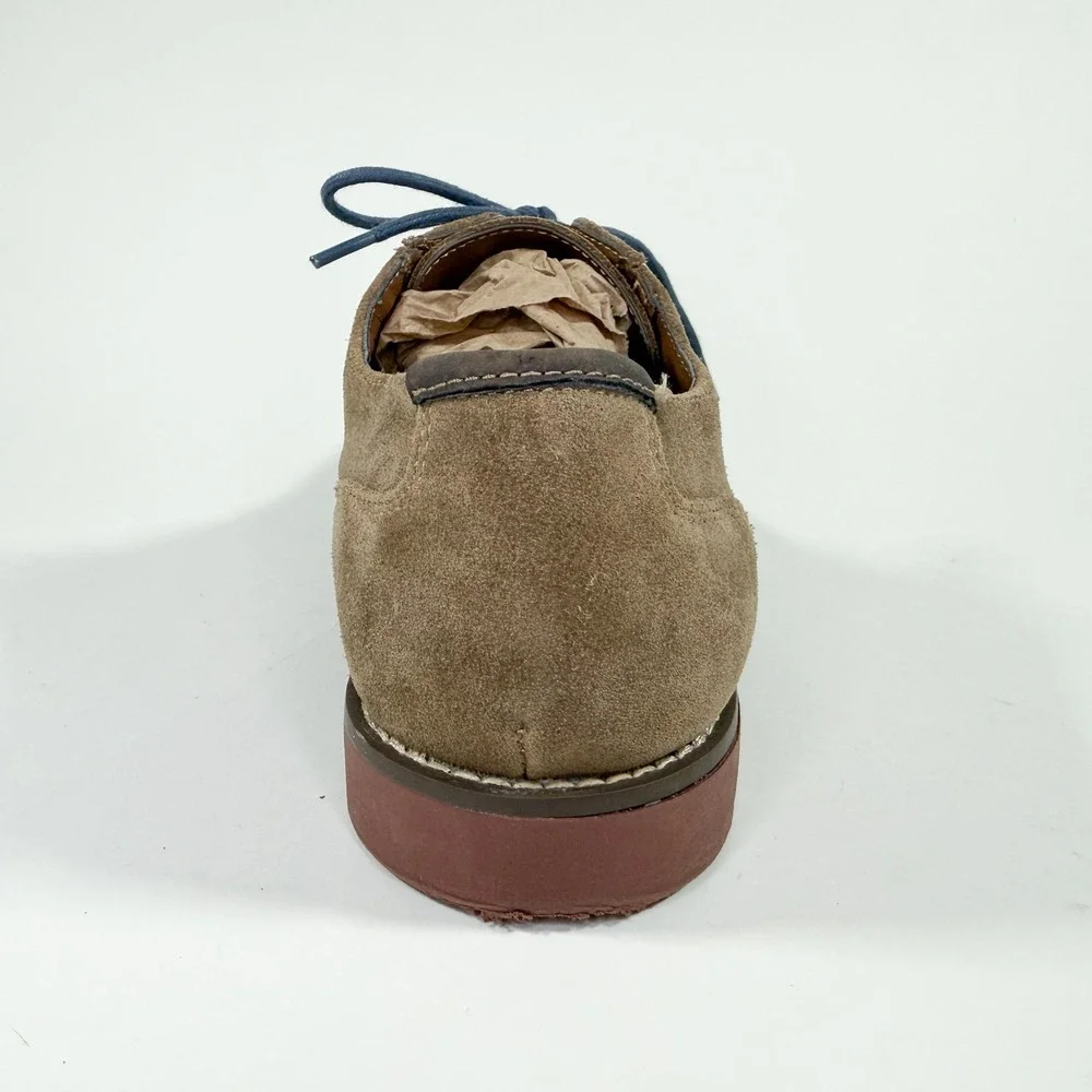 Crown & Ivy Leather Suede Oxford Shoes Men 8.5M Tan Derby Lace Up NWOT‎